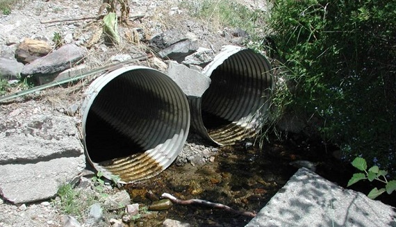 This culvert in Spokane County kept fish from reaching upstream habitat